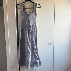 Reformation Gray Maxi Dress